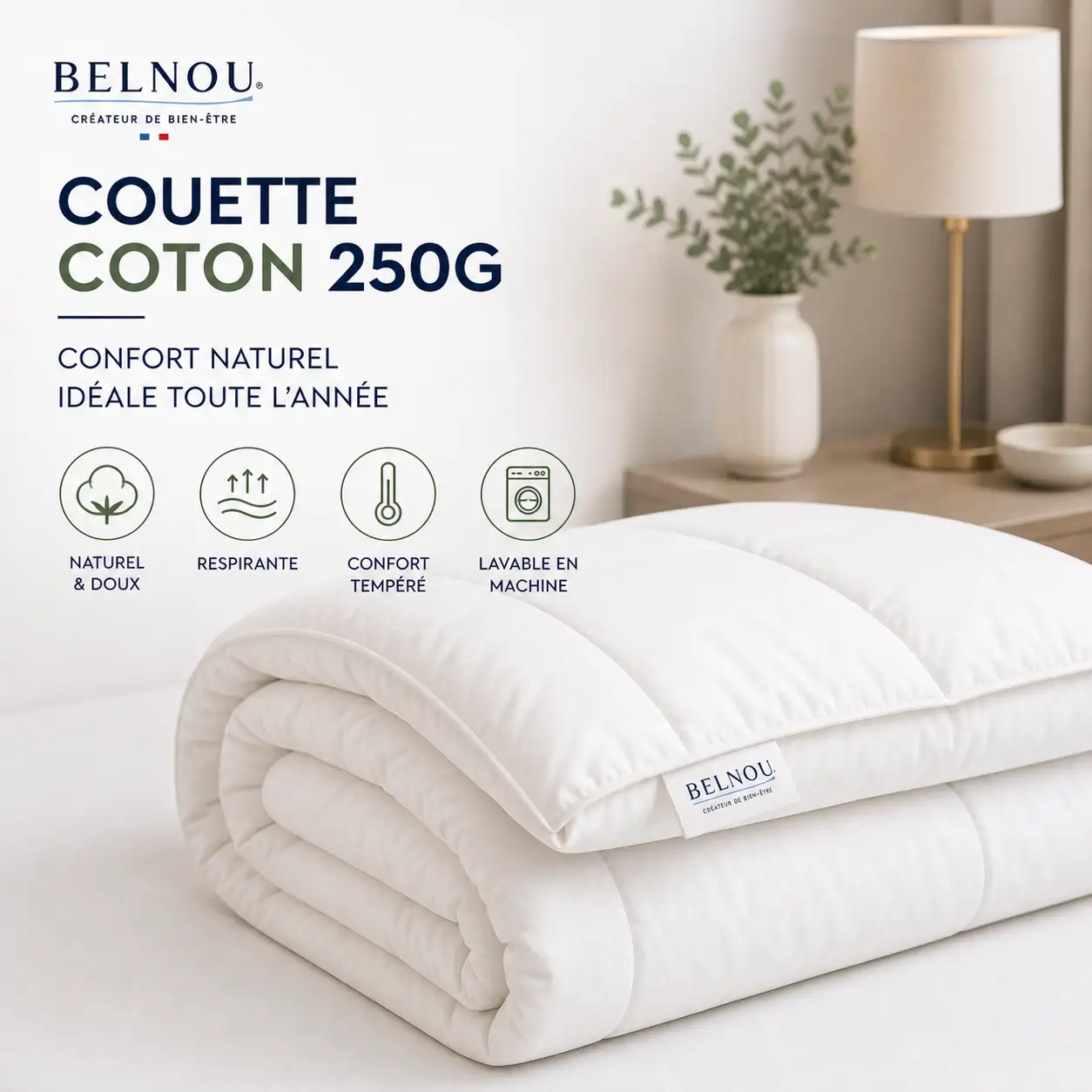 Couette Coton 250g