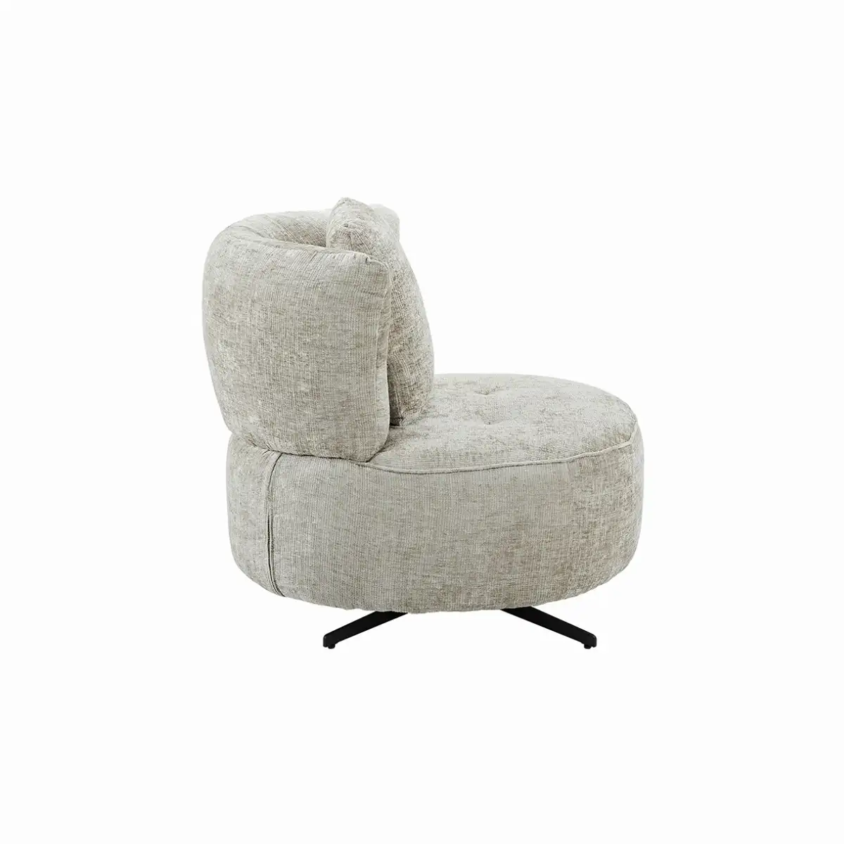 Fauteuil pivotant beige