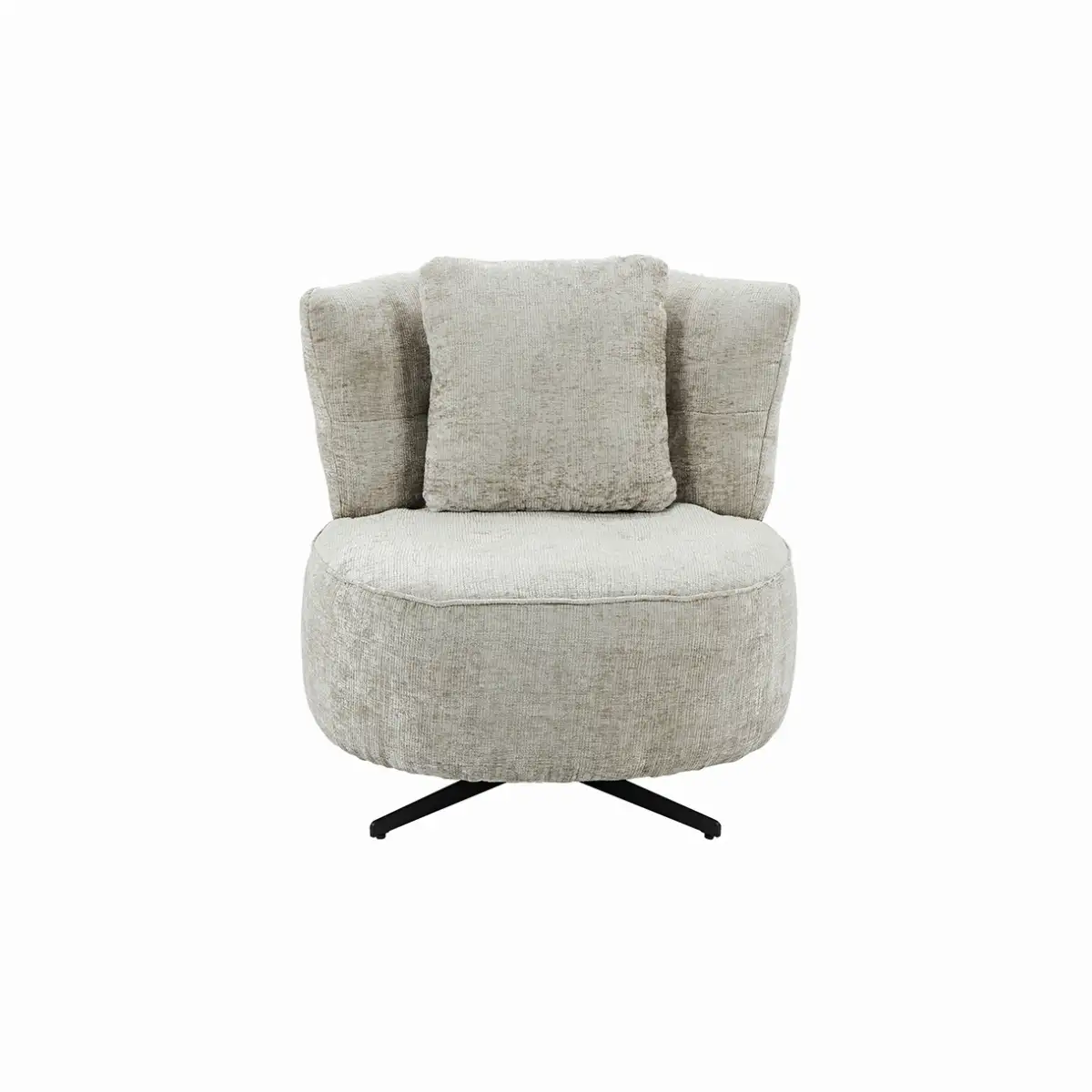 Fauteuil pivotant beige