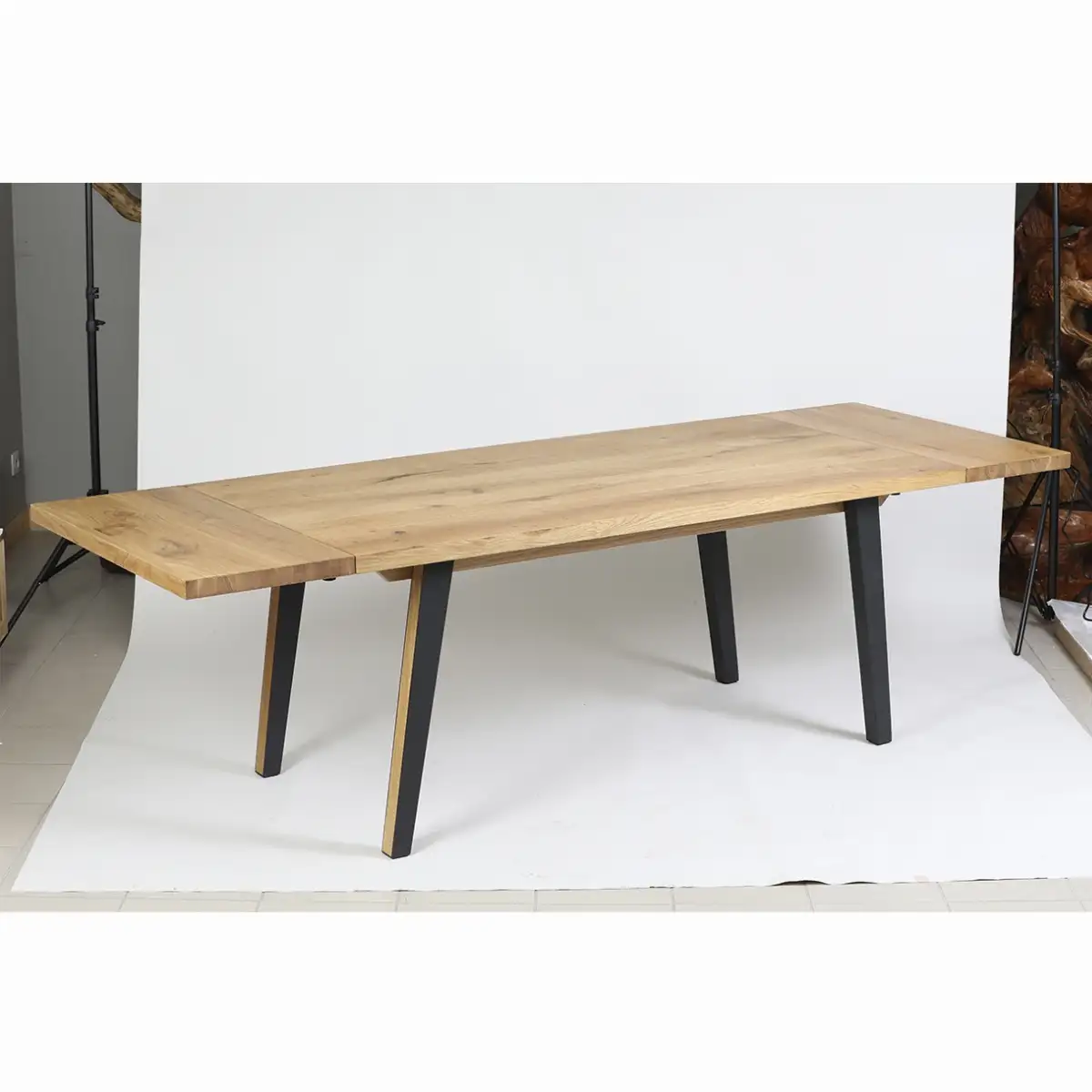 Table plaquée chêne 180 cm