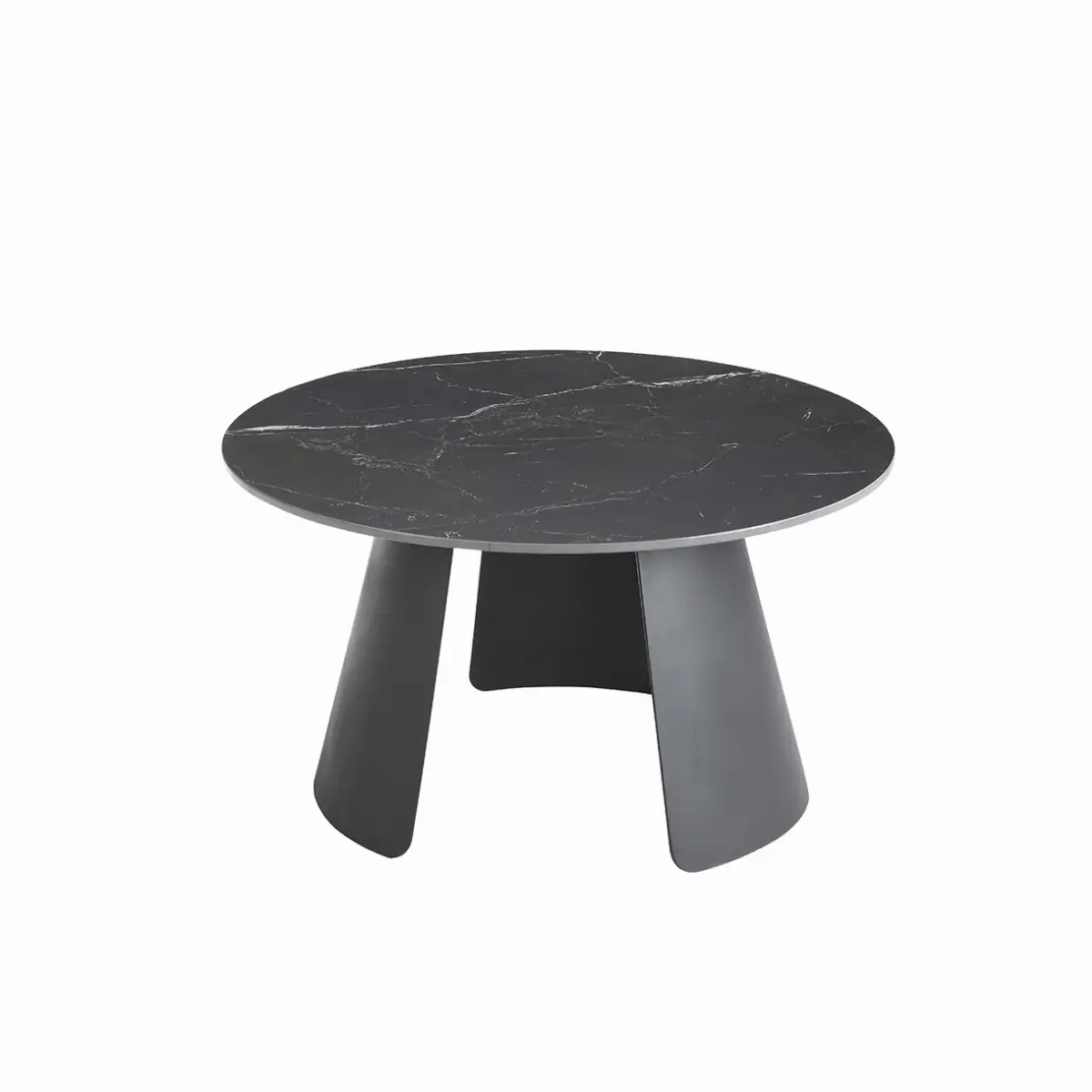 2 tables gigognes noir marbré