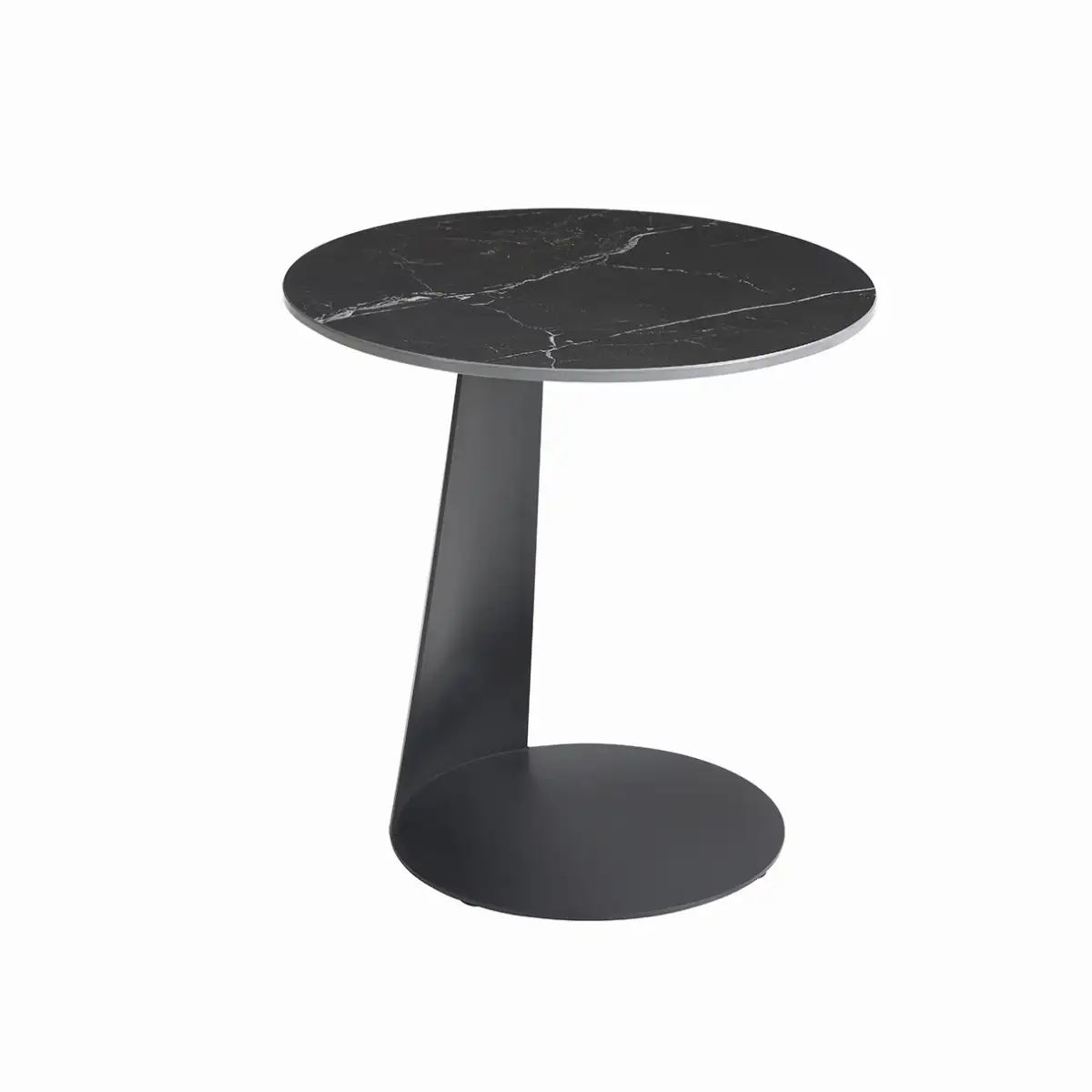 2 tables gigognes noir marbré