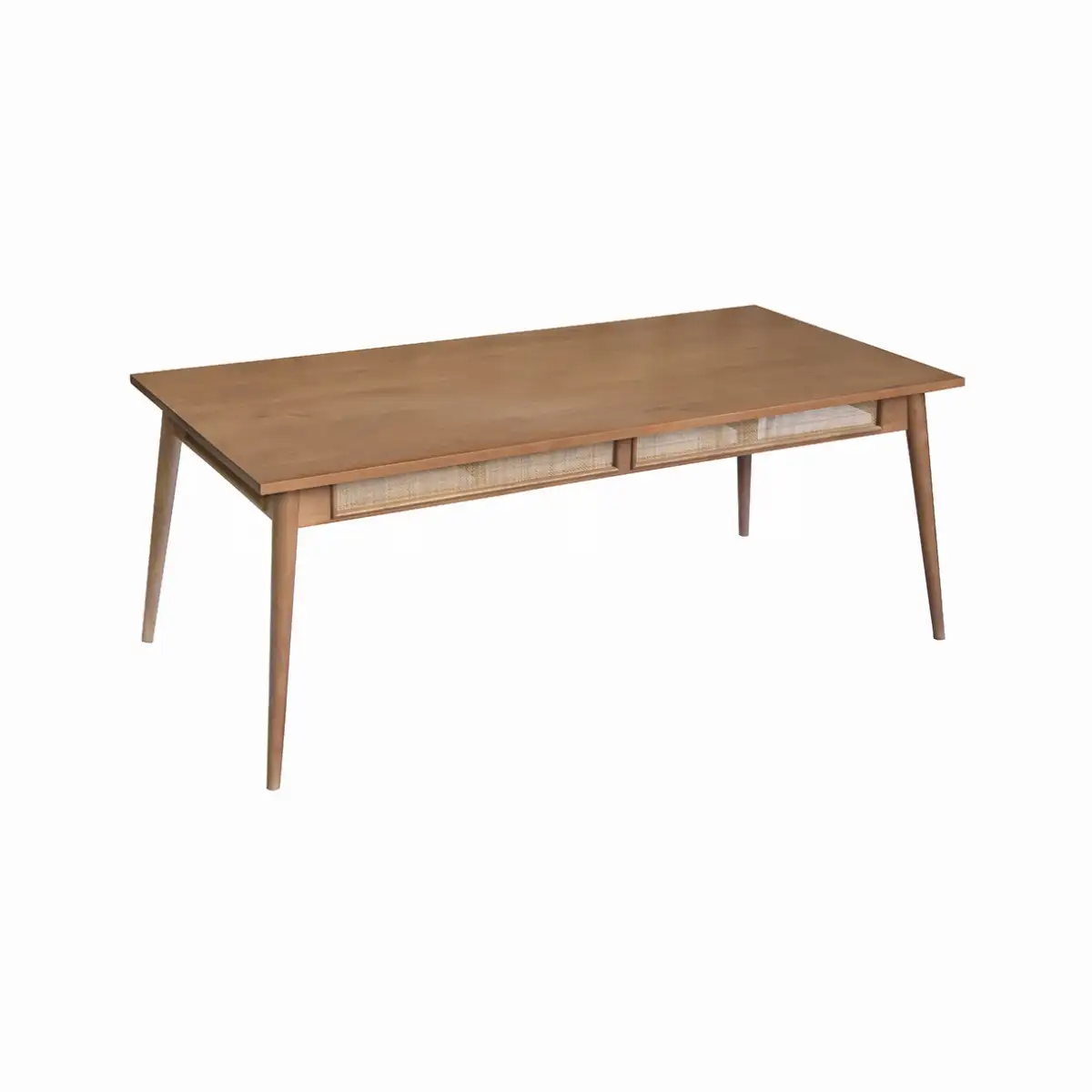 Table acacia et cannage
