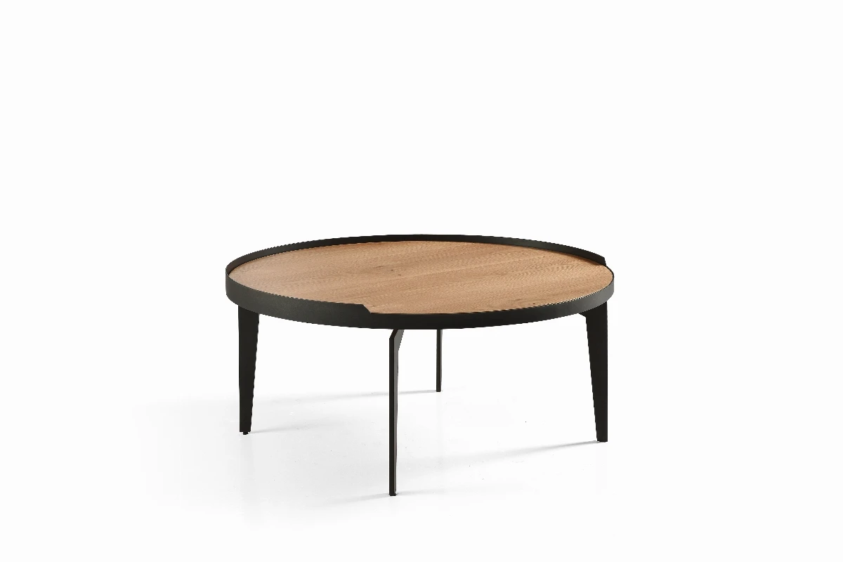 Table basse plaquée chêne