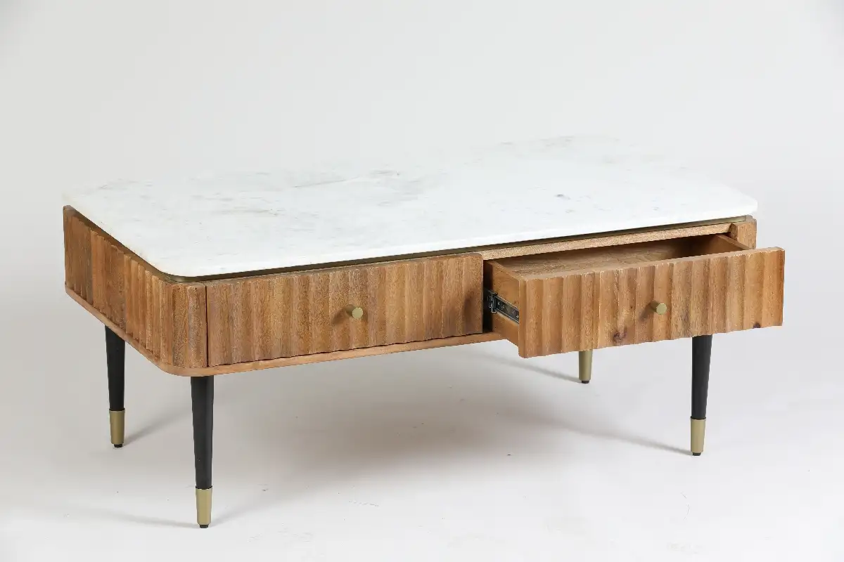 Buffet manguier et marbre